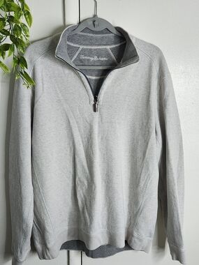🔥 Tommy Bahama 100% Cotton Quarter Zip Pullover Sweater Men’s XL